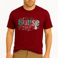 Cute Christmas Nurse Cooling Performance Crew T-Shirt