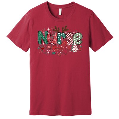 Cute Christmas Nurse Premium T-Shirt