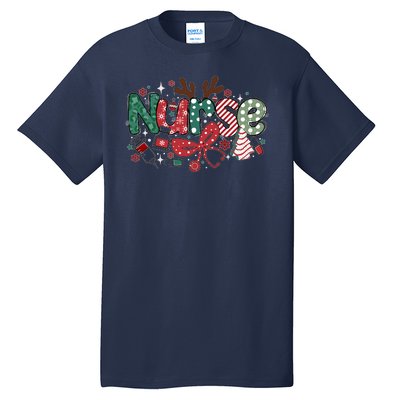 Cute Christmas Nurse Tall T-Shirt