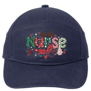 Cute Christmas Nurse 7-Panel Snapback Hat