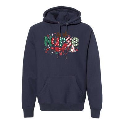 Cute Christmas Nurse Premium Hoodie