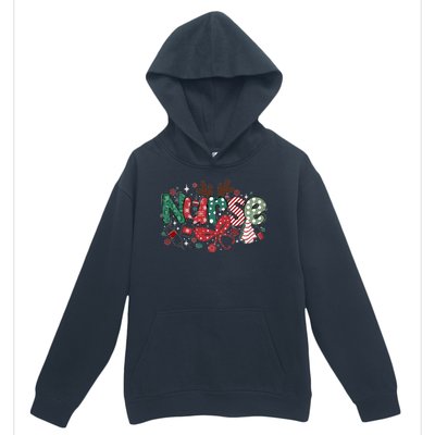 Cute Christmas Nurse Urban Pullover Hoodie