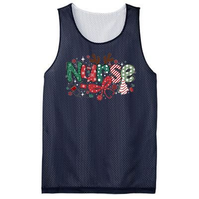 Cute Christmas Nurse Mesh Reversible Basketball Jersey Tank