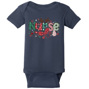 Cute Christmas Nurse Baby Bodysuit