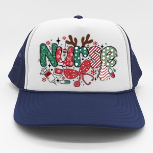 Cute Christmas Nurse Trucker Hat