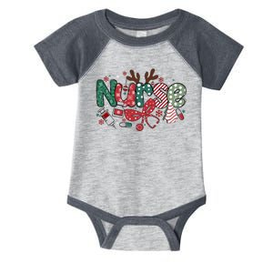 Cute Christmas Nurse Infant Baby Jersey Bodysuit