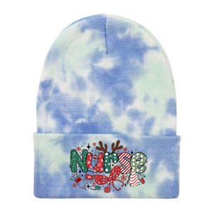 Cute Christmas Nurse Tie Dye 12in Knit Beanie