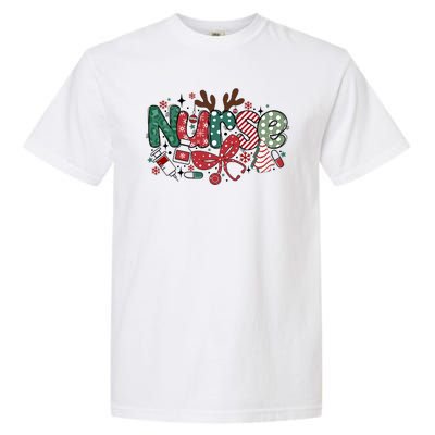 Cute Christmas Nurse Garment-Dyed Heavyweight T-Shirt