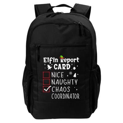 Coworker Christmas Nice Naughty Xmas List Chaos Coordinator Gift Daily Commute Backpack