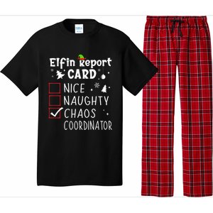 Coworker Christmas Nice Naughty Xmas List Chaos Coordinator Gift Pajama Set