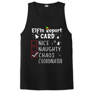 Coworker Christmas Nice Naughty Xmas List Chaos Coordinator Gift PosiCharge Competitor Tank