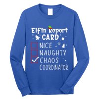 Coworker Christmas Nice Naughty Xmas List Chaos Coordinator Gift Long Sleeve Shirt