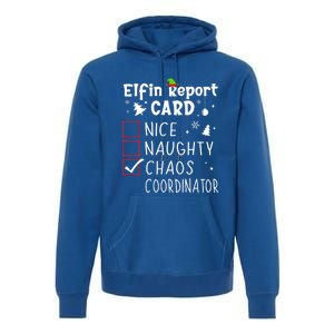 Coworker Christmas Nice Naughty Xmas List Chaos Coordinator Gift Premium Hoodie