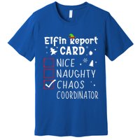 Coworker Christmas Nice Naughty Xmas List Chaos Coordinator Gift Premium T-Shirt