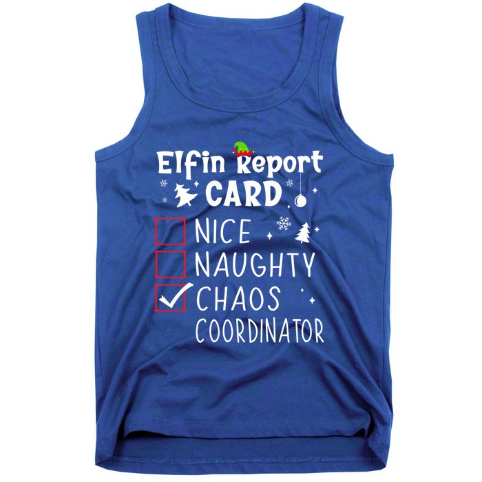 Coworker Christmas Nice Naughty Xmas List Chaos Coordinator Gift Tank Top