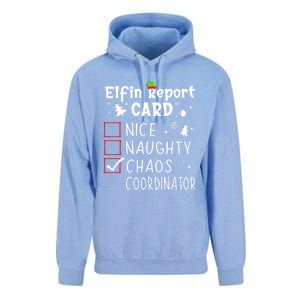 Coworker Christmas Nice Naughty Xmas List Chaos Coordinator Gift Unisex Surf Hoodie