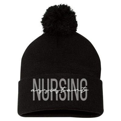 Cna Certified Nursing Assistant Medical Gift Pom Pom 12in Knit Beanie