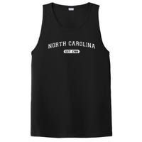 Classic Collegestyle North Carolina 1789 Distressed PosiCharge Competitor Tank