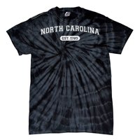 Classic Collegestyle North Carolina 1789 Distressed Tie-Dye T-Shirt