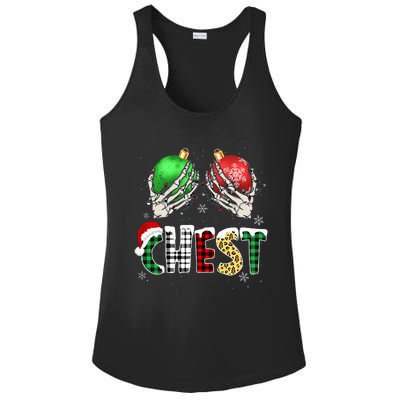 Christmas Chest Nuts Chestnuts Xmas Couple Matching Costume Ladies PosiCharge Competitor Racerback Tank