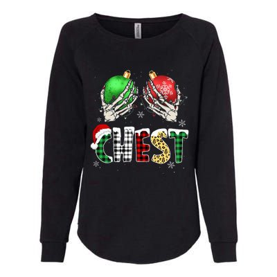 Christmas Chest Nuts Chestnuts Xmas Couple Matching Costume Womens California Wash Sweatshirt