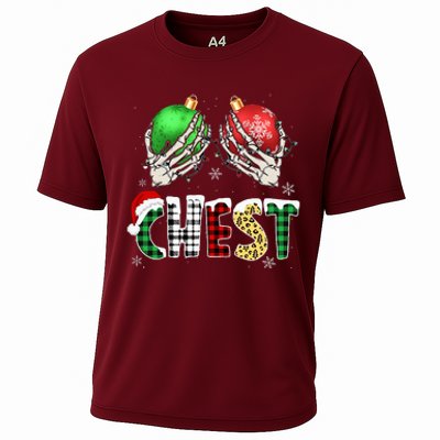 Christmas Chest Nuts Chestnuts Xmas Couple Matching Costume Cooling Performance Crew T-Shirt