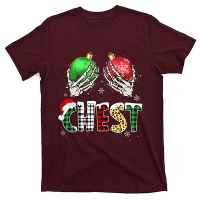 Christmas Chest Nuts Chestnuts Xmas Couple Matching Costume T-Shirt