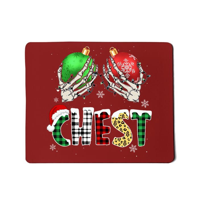 Christmas Chest Nuts Chestnuts Xmas Couple Matching Costume Mousepad