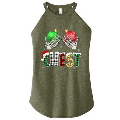 Christmas Chest Nuts Chestnuts Xmas Couple Matching Costume Women's Perfect Tri Rocker Tank