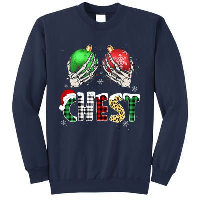 Christmas Chest Nuts Chestnuts Xmas Couple Matching Costume Sweatshirt