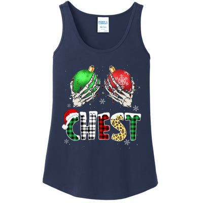 Christmas Chest Nuts Chestnuts Xmas Couple Matching Costume Ladies Essential Tank