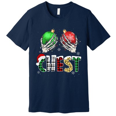 Christmas Chest Nuts Chestnuts Xmas Couple Matching Costume Premium T-Shirt