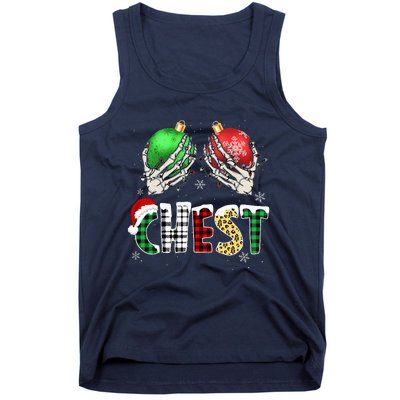 Christmas Chest Nuts Chestnuts Xmas Couple Matching Costume Tank Top