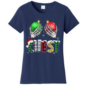 Christmas Chest Nuts Chestnuts Xmas Couple Matching Costume Women's T-Shirt