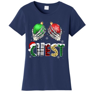 Christmas Chest Nuts Chestnuts Xmas Couple Matching Costume Women's T-Shirt