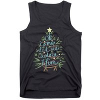 Christian Christ Nativity Christmas Oh Come Let Us Adore Him Tank Top