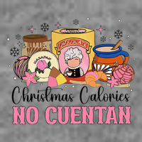 Christmas Calories No Cuentan Mexican Pan Dulce Xmas Family 7-Panel Snapback Hat