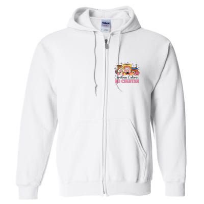 Christmas Calories No Cuentan Mexican Pan Dulce Xmas Family Full Zip Hoodie