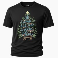 Christian Christ Nativity Christmas Oh Come Let Us Adore Him Great Gift Cooling Performance Crew T-Shirt
