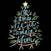 Christian Christ Nativity Christmas Oh Come Let Us Adore Him Great Gift Cooling Performance Crew T-Shirt