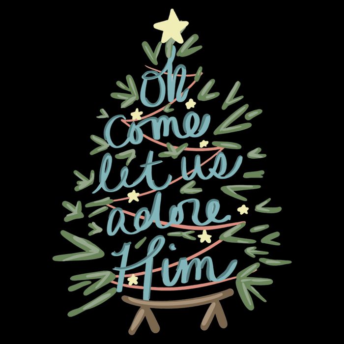 Christian Christ Nativity Christmas Oh Come Let Us Adore Him Great Gift Cooling Performance Crew T-Shirt