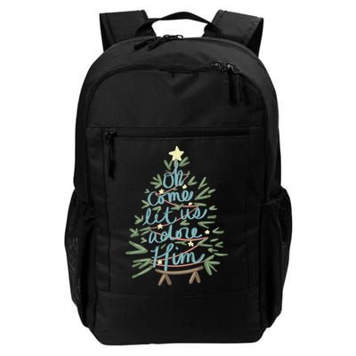 Christian Christ Nativity Christmas Oh Come Let Us Adore Him Great Gift Backpack