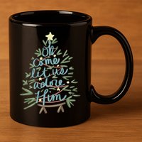Christian Christ Nativity Christmas Oh Come Let Us Adore Him Great Gift 11oz C Handle Ceramic Mug