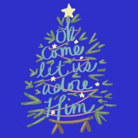 Christian Christ Nativity Christmas Oh Come Let Us Adore Him Great Gift Baby Bodysuit