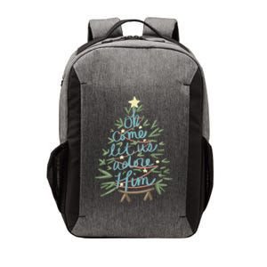 Christian Christ Nativity Christmas Oh Come Let Us Adore Him Great Gift Vector Backpack