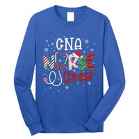 Cna Christmas Nurse Crew Funny Nursing Christmas Pattern Gift Long Sleeve Shirt