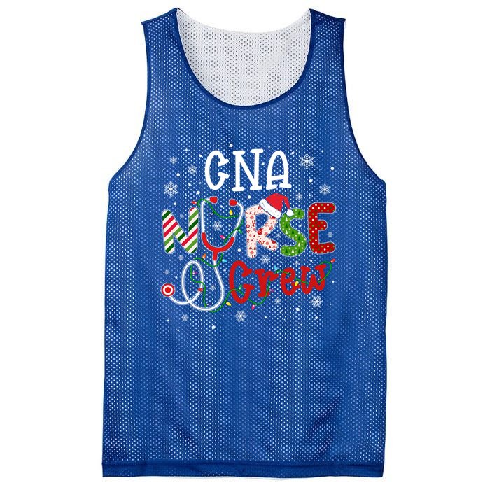 Cna Christmas Nurse Crew Funny Nursing Christmas Pattern Gift Mesh Reversible Basketball Jersey Tank