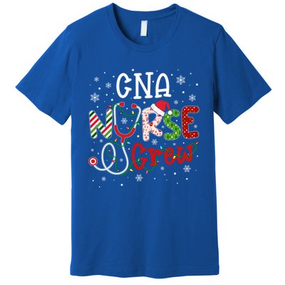 Cna Christmas Nurse Crew Funny Nursing Christmas Pattern Gift Premium T-Shirt