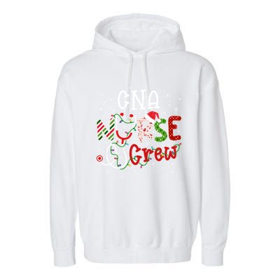 Cna Christmas Nurse Crew Funny Nursing Christmas Pattern Gift Garment-Dyed Fleece Hoodie