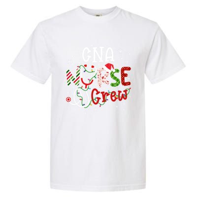 Cna Christmas Nurse Crew Funny Nursing Christmas Pattern Gift Garment-Dyed Heavyweight T-Shirt